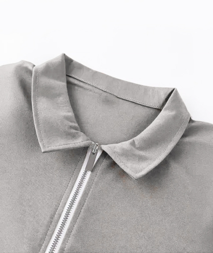 ZITY Men's Quarter Zip Polo Shirt-ZPK010448 | Zitysports