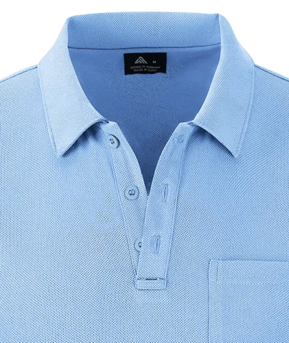 ZITY Men's Solid Color Fast Dry Neck Air Force with Pocket Polo Shirt-ZPK008914 | Zitysports