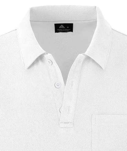 ZITY Men's Solid Color Fast Dry Neck Air Force with Pocket Polo Shirt-ZPK008914 | Zitysports
