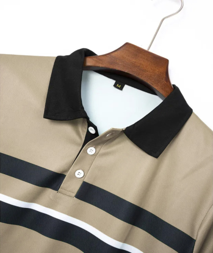 ZITY Men's Summer Stand Collar Slim Fit Lapel polo shirt-ZPK010466 | Zitysports