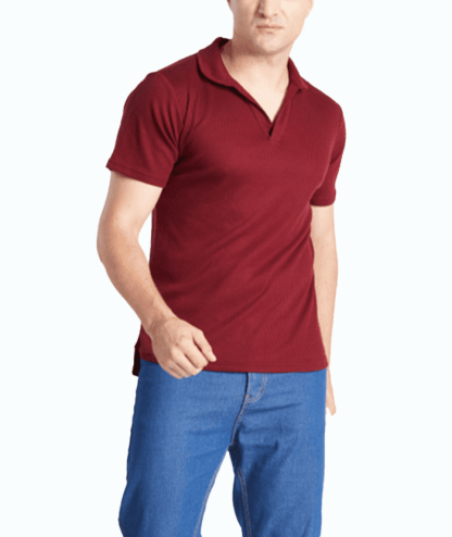 ZITY Men's Half Sleeve Solid Casual Polo Neck Cotton Blend Shirt-CFMPO00168 | Zitysports