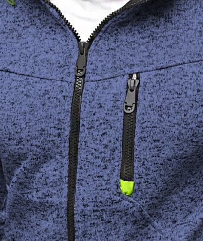 ZITY Men's Full Zipper Long Sleeve Breathable  Warm Hoodie-DUMHD05096|Zitysports