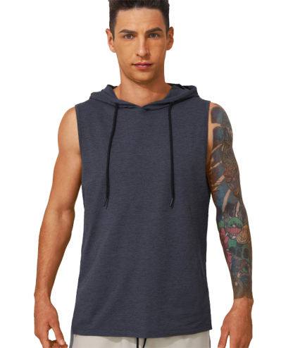 ZITY Men's Casual Sports Running Sleeveless Hoodie-DUMMG05203|Zitysports