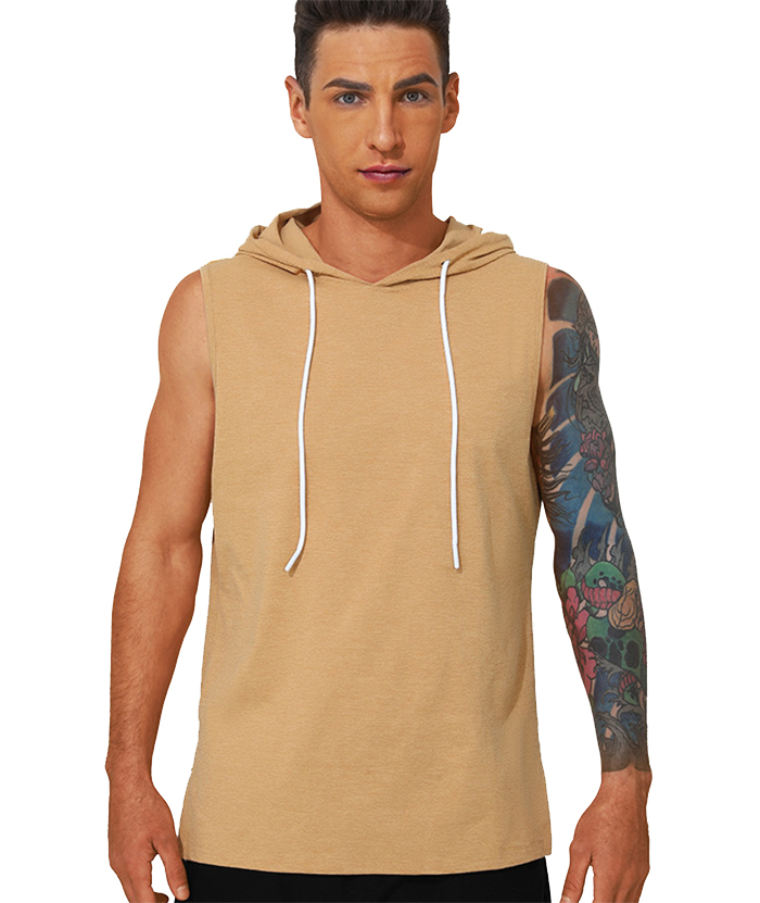 ZITY Men's Casual Sports Running Sleeveless Hoodie-DUMMG05203|Zitysports