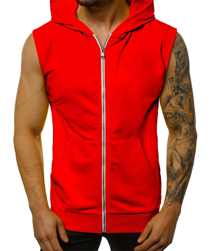 ZITY Men's Fitness Sports Sleeveless hoodie-DUMMG05211|Zitysports