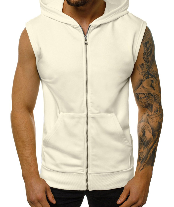 ZITY Men's Fitness Sports Sleeveless hoodie-DUMMG05211|Zitysports