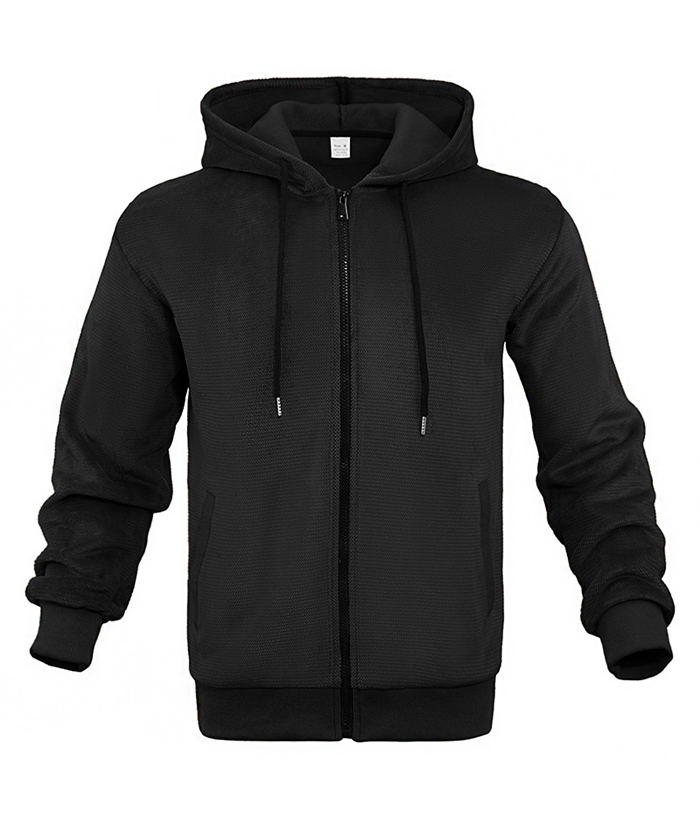 ZITY Men's Full Zipper Long Sleeve Breathable Outwear Hoodie-DUMFH05100|Zitysports