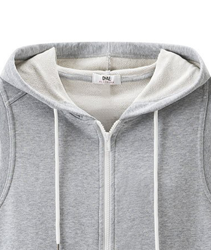 ZITY Men's Plus Size Zip-Up Sleeveless Hooide-DUMMG05207|Zitysports
