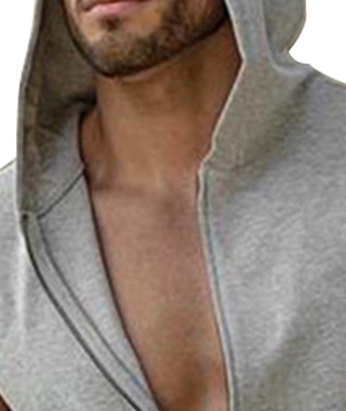 ZITY Men's Slim Fit Cotton Sleeveless Hoodie-DUMMG05209|Zitysports