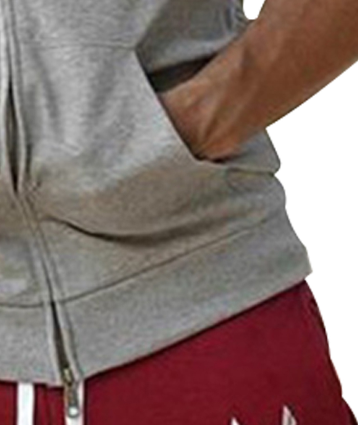 ZITY Men's Slim Fit Cotton Sleeveless Hoodie-DUMMG05209|Zitysports