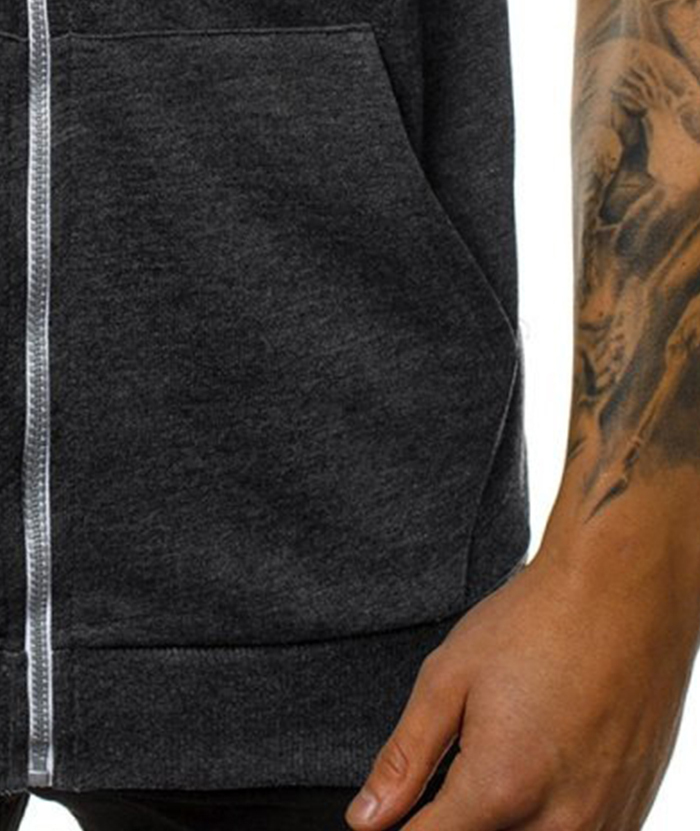 ZITY Men's Fitness Sports Sleeveless hoodie-DUMMG05211|Zitysports