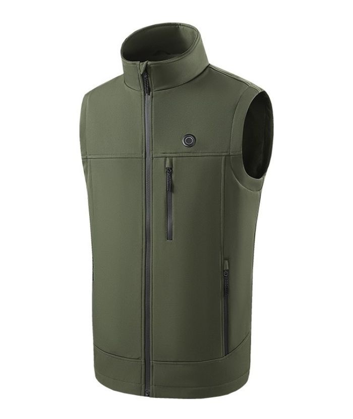 Men's Casual Solid Color Heated Vest-2380
