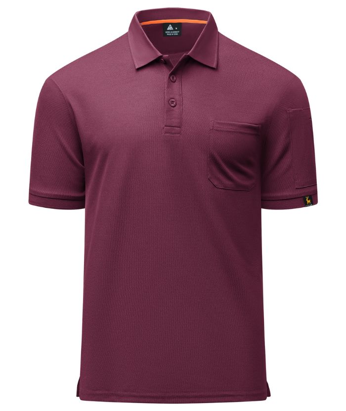 ZITY Men's Solid Color Slim Fit Golf Polo Shirts-ZPK007931