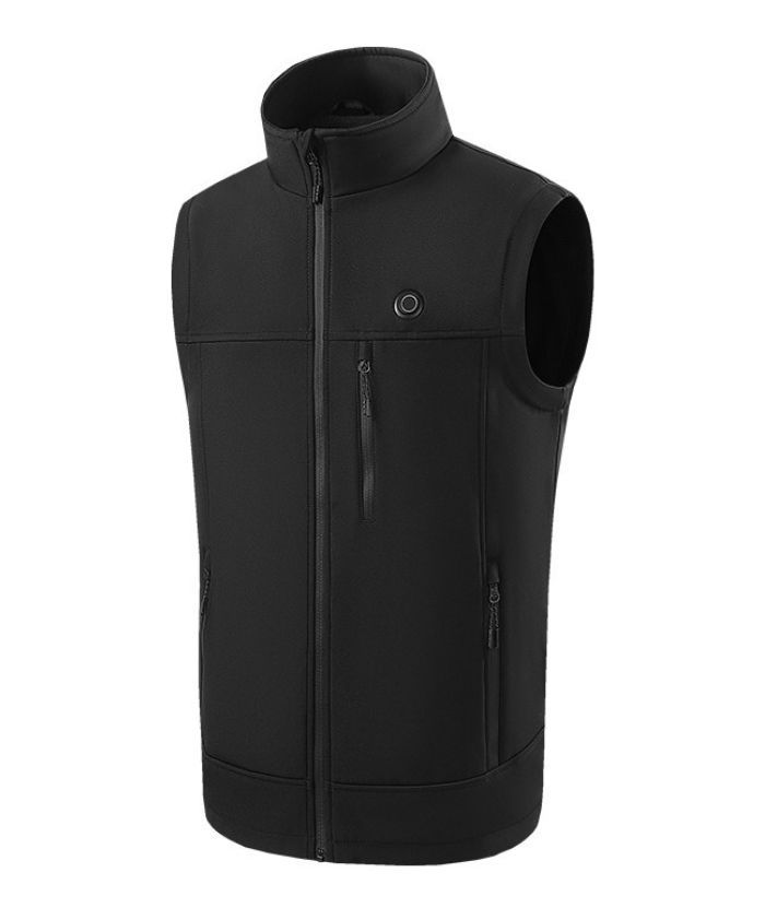 ZITY Men's Casual Solid Color Heated Vest-2380