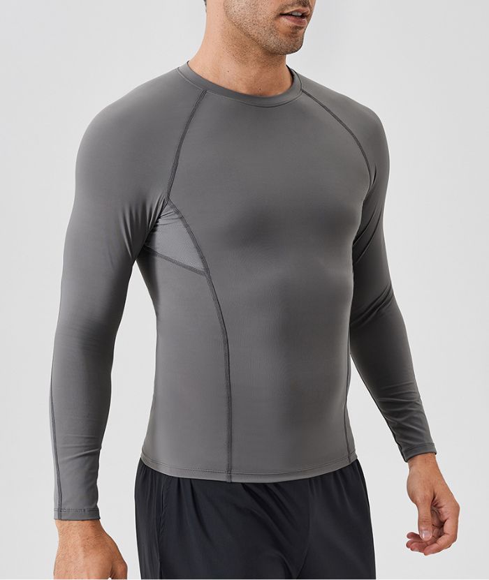 ZITY Men's Sports Fitness Athletic Compression Dri Fit T-Shirt-DUMLS05944