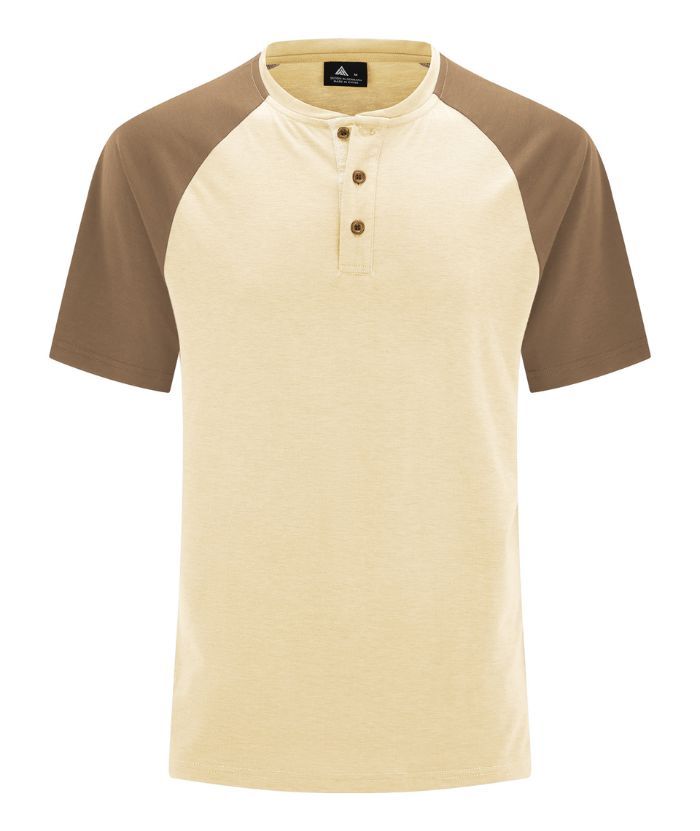 ZITY Men's Slim Fit 3 Button Up T-Shirt-CUMSS01447