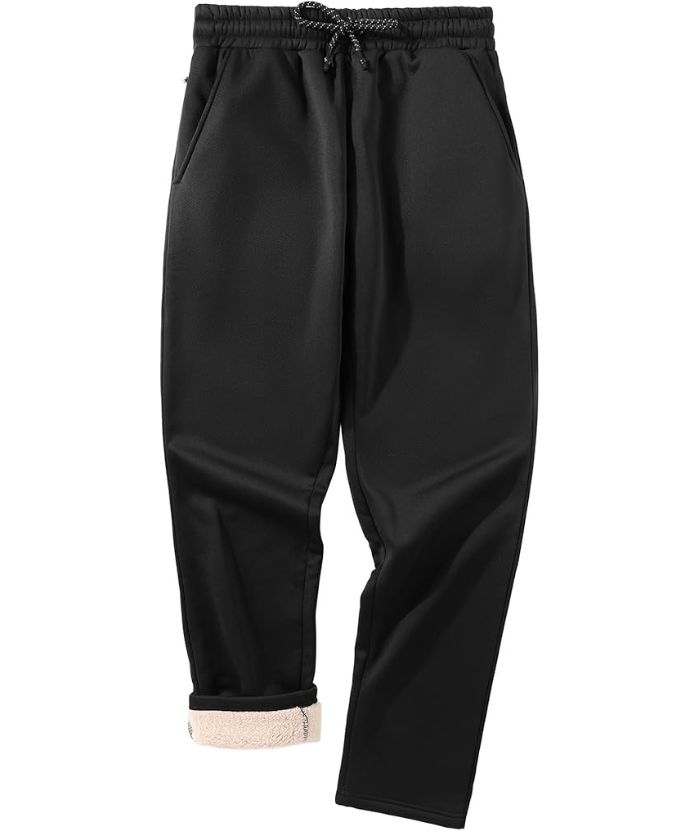 ZITY Men's Thick Fleece Warm Sherpa Lined Winter Pant-CUMFS06408