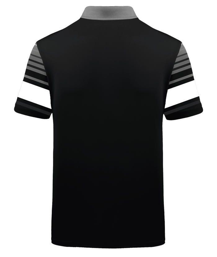 ZITY Men's Striped Color Block Dri Fit Polo Shirt-APOH700052