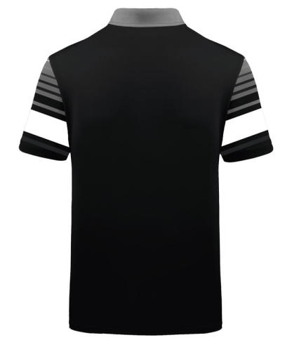 ZITY Men's Striped Color Block Dri Fit Polo Shirt-APOH700052