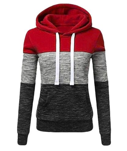 ZITY Women's Color Block Sweatshirt with Pockets-DUWFH04931|Zitysports