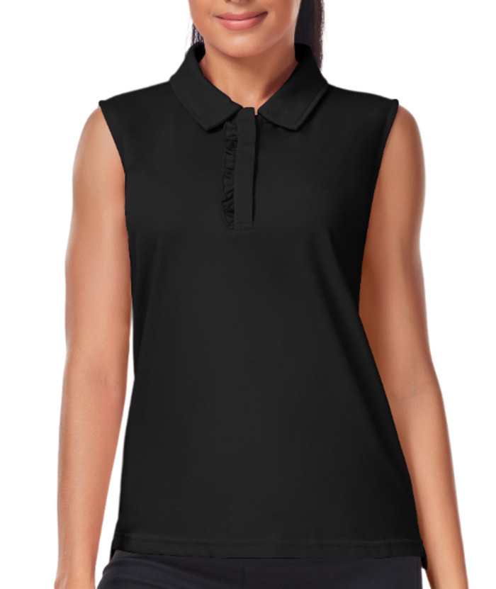 ZITY Women's Sleeveless Sun Protection Polo Shirt-ZPK008259