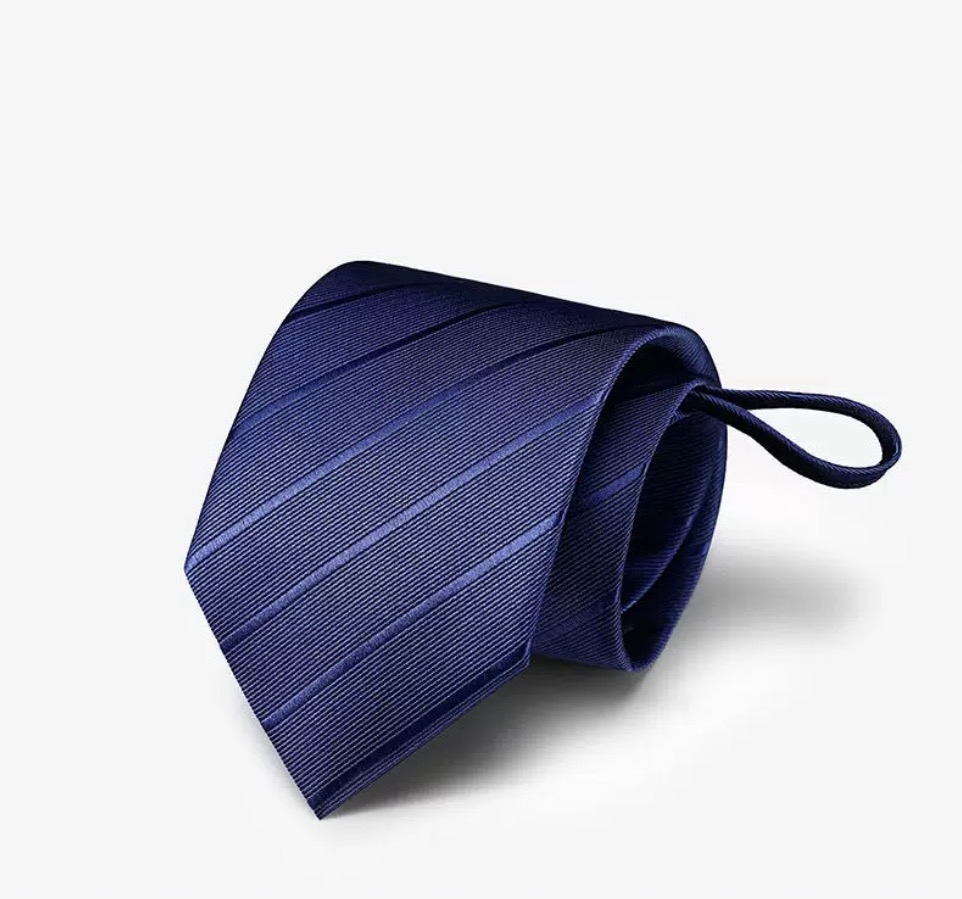 G Men’s Neckties Red & Black Business Formal Wedding Groom Easy Zip Tie Korean Style