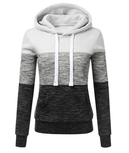 ZITY Women's Color Block Sweatshirt with Pockets-DUWFH04931|Zitysports