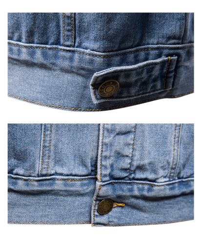 Men's Denim Trucker Jacket-DUMCO05431|Zitysports