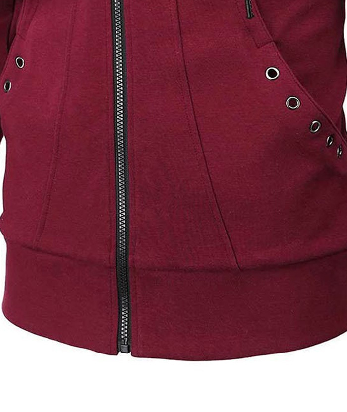 Men's Lightweight Long Sleeve Solid Color Full Zip Up Hoodie-DUMFH05025|Zitysports