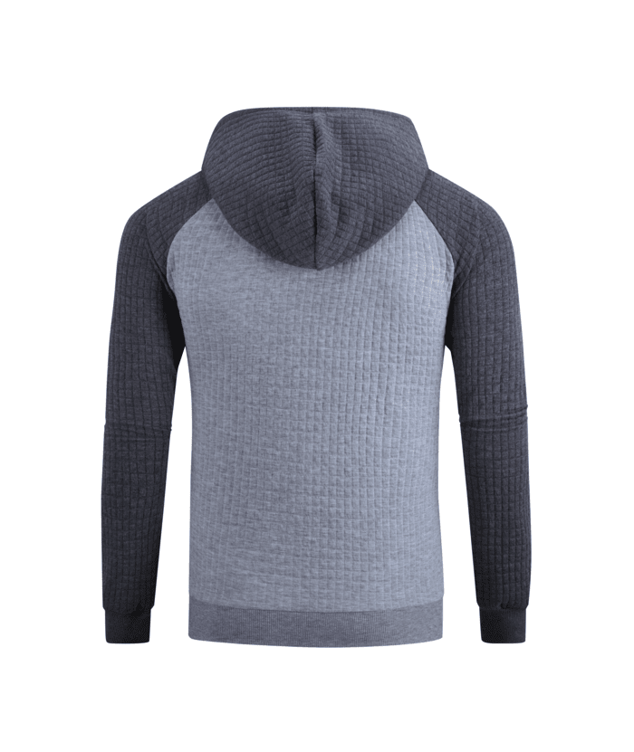 ZITY Men's Slim Fit Long Sleeve Color Block Hoodie Sweatshirt-ZPK006332 | Zitysports