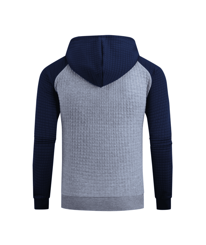 ZITY Men's Slim Fit Long Sleeve Color Block Hoodie Sweatshirt-ZPK006332 | Zitysports