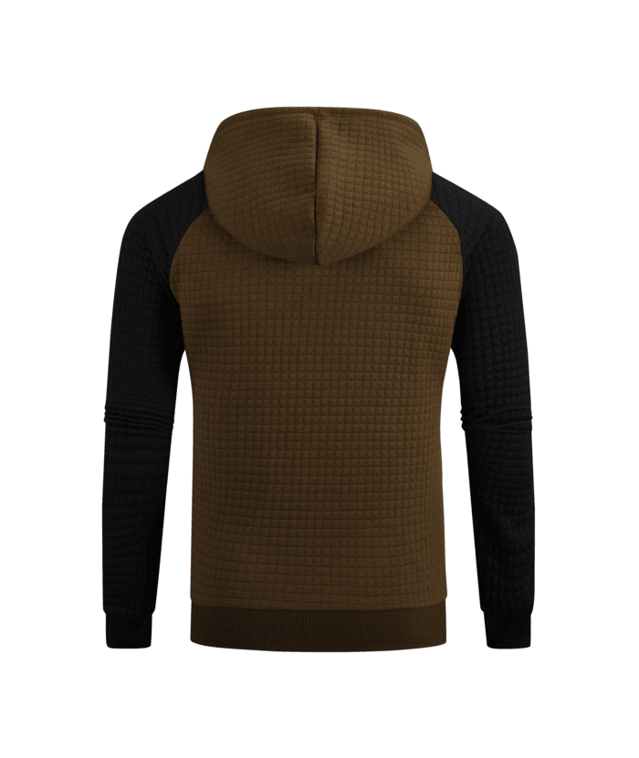 ZITY Men's Slim Fit Long Sleeve Color Block Hoodie Sweatshirt-ZPK006332 | Zitysports
