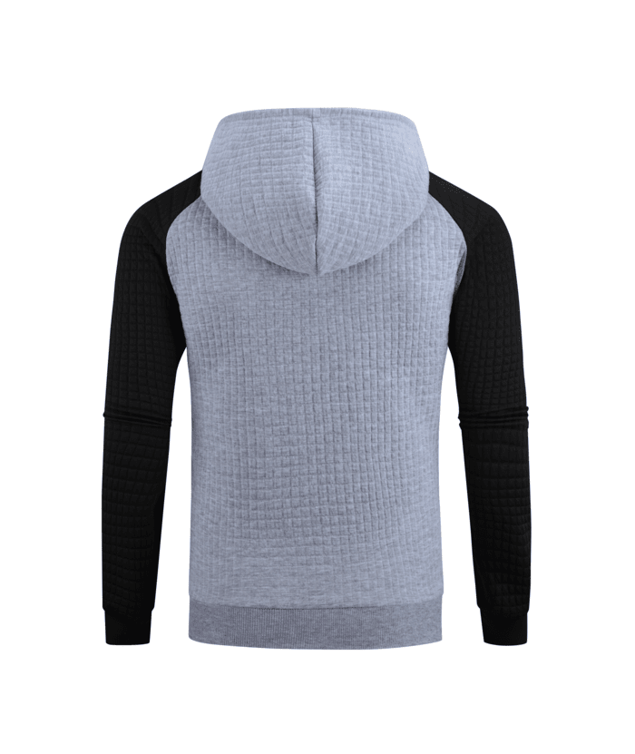 ZITY Men's Slim Fit Long Sleeve Color Block Hoodie Sweatshirt-ZPK006332 | Zitysports