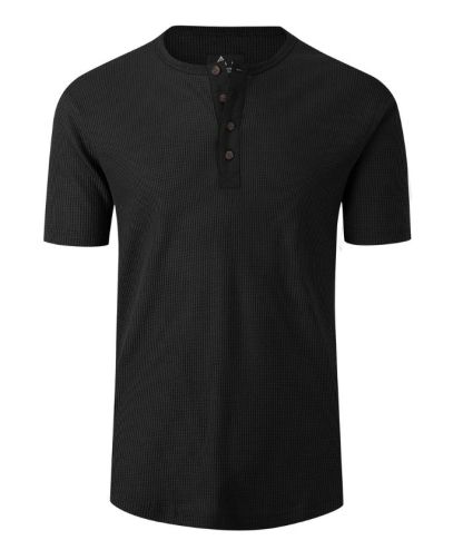 ZITY Men's Slim Fit Button Up Summer T-Shirt-CUMSS01786