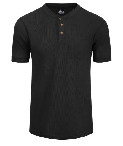 ZITY Men's Slim Fit Button Up Summer T-Shirt-CUMSS01031