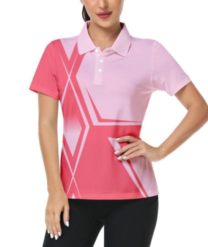 ZITY Women's Sports Slim Fit Quick Dry Gold Polo Shirt-CFWZZ00010