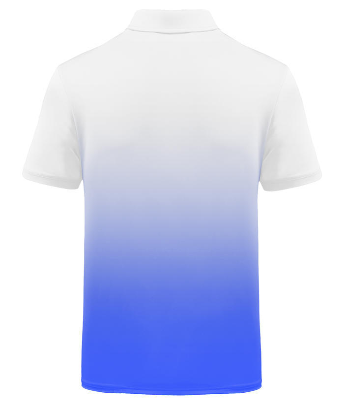 ZITY Men's Summer Dri Fit Gradient Golf Polo Shirt-CFMPO00034