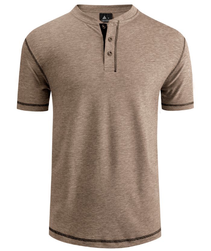 ZITY Men's Dri Fit Button Up Summer T-Shirt-CUMSS01984
