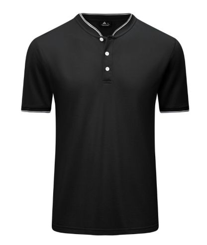 ZITY Men's Button Up Casual Neck T-Shirt-CUMSS01737