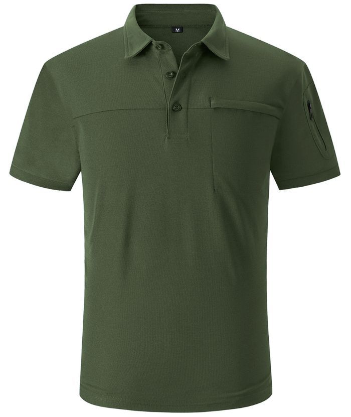 ZITY Men's Slim Fit Side Pocket Polo Shirt-APOH700020