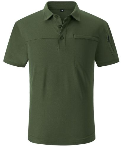 ZITY Men's Slim Fit Side Pocket Polo Shirt-APOH700020