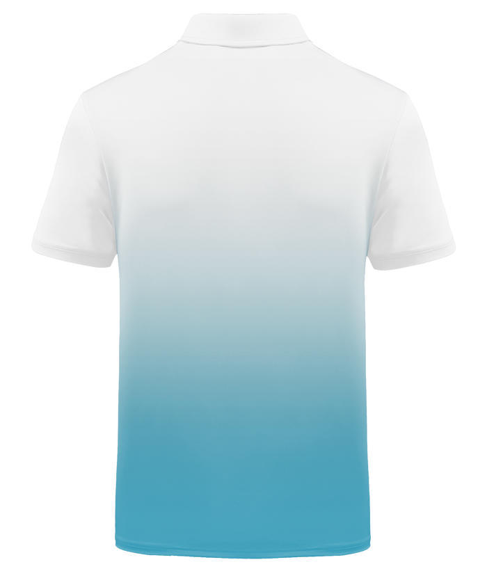 ZITY Men's Summer Dri Fit Gradient Golf Polo Shirt-CFMPO00034