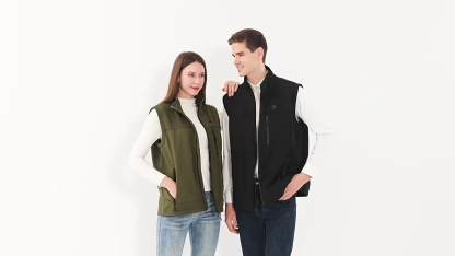Men's Heated Vest with 9 Heating Zones-2380