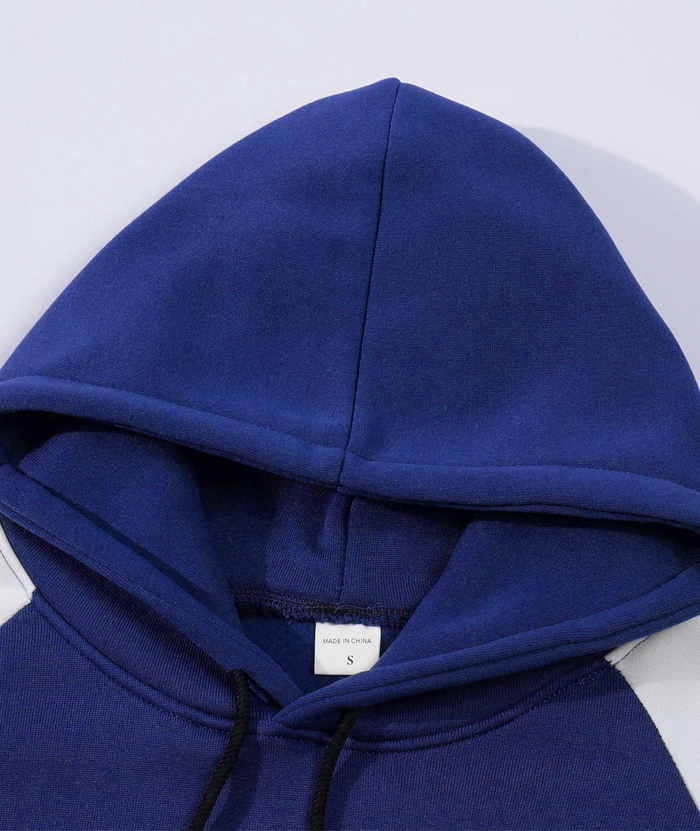 ZITY Men's Pullover Color Block With Pocket Hoodie-DUMFH04923|Zitysports