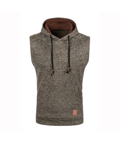 Men's Sleeveless Hooded Sport Vest Casual Hoodie-ZPK007596 | Zitysports