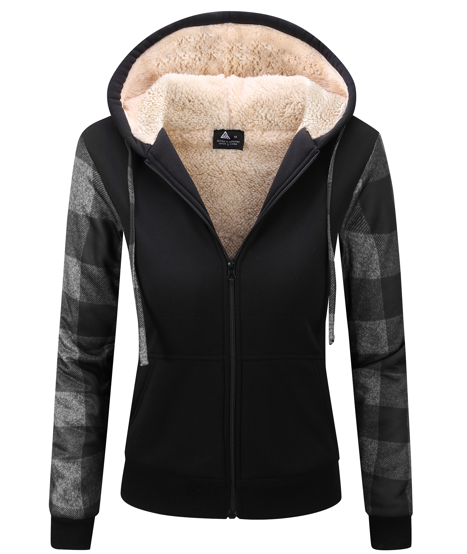 ZITY Women's Full Zipper Regular Fit Fleece Hoodie-CFWWY00020