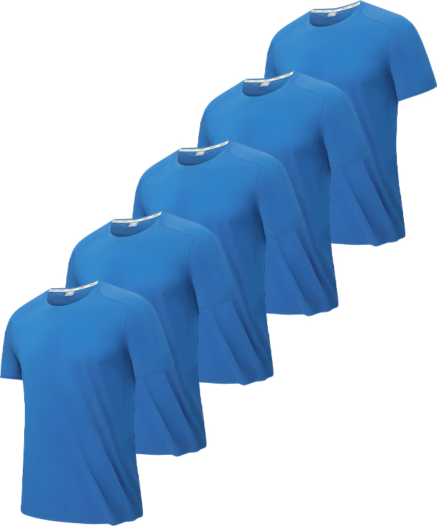 5 Pack/3 Pack Men's Summer Slim Fit Solid Color T-Shirt-DZUHE00184
