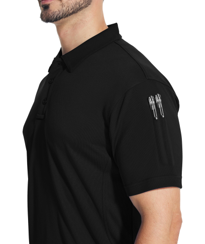 ZITY Men's Slim Fit Button Up Golf Polo Shirt-CUMPO03930