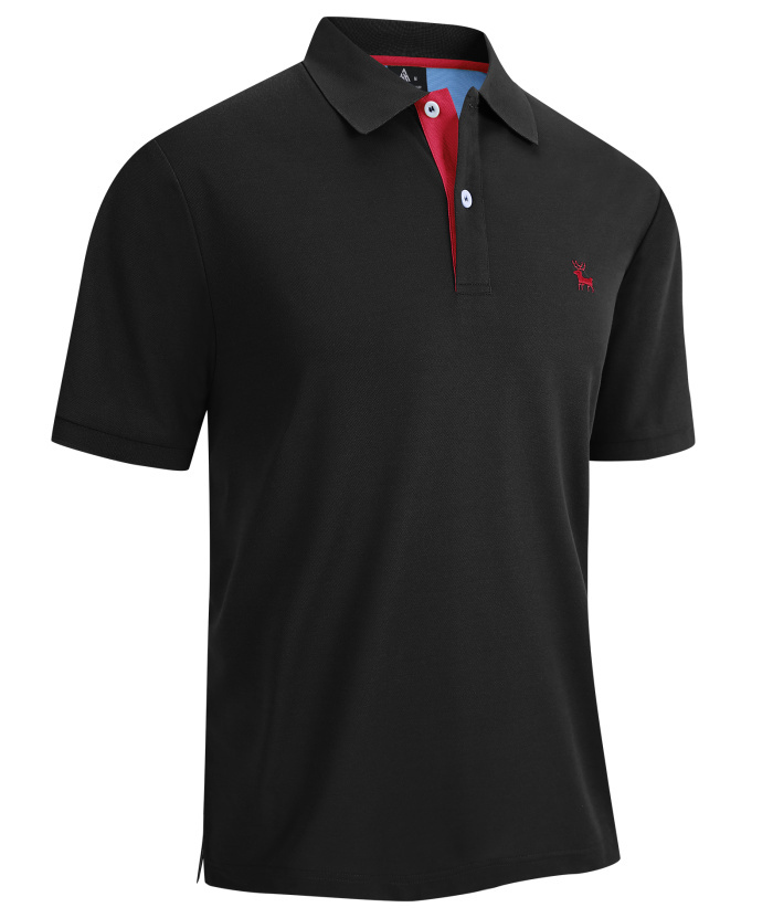 ZITY Men's Short Sleeve Moisture Wicking Athletic Golf Polo Shirt-CUMPO01637|Zitysports