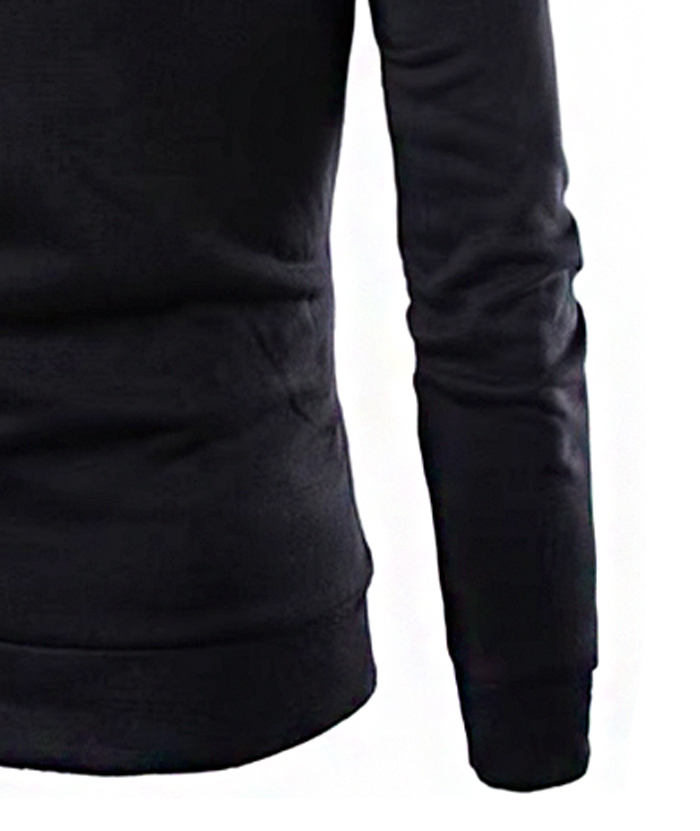 ZITY Men's Button Collar Long Sleeve with Pocket Casual Hoodie-DUMFH05036|Zitysports